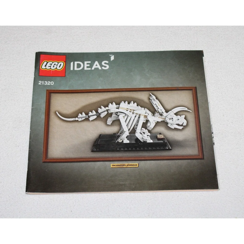 3 LEGO Ideas Instruction Manuals ONLY dinosaur fossils 21320 T-Rex Triceratops
